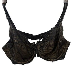 Chantelle Lace Underwire Bra – Size 32B – Black/Nude